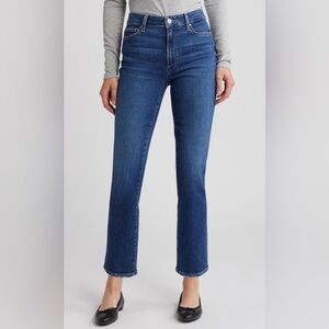 PAIGE Cindy High Waist Ankle Straight Leg Jeans